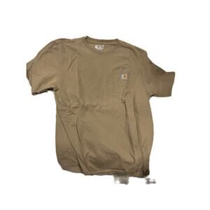 Carhartt Khaki Pocket Tee Loose Fit Mens L